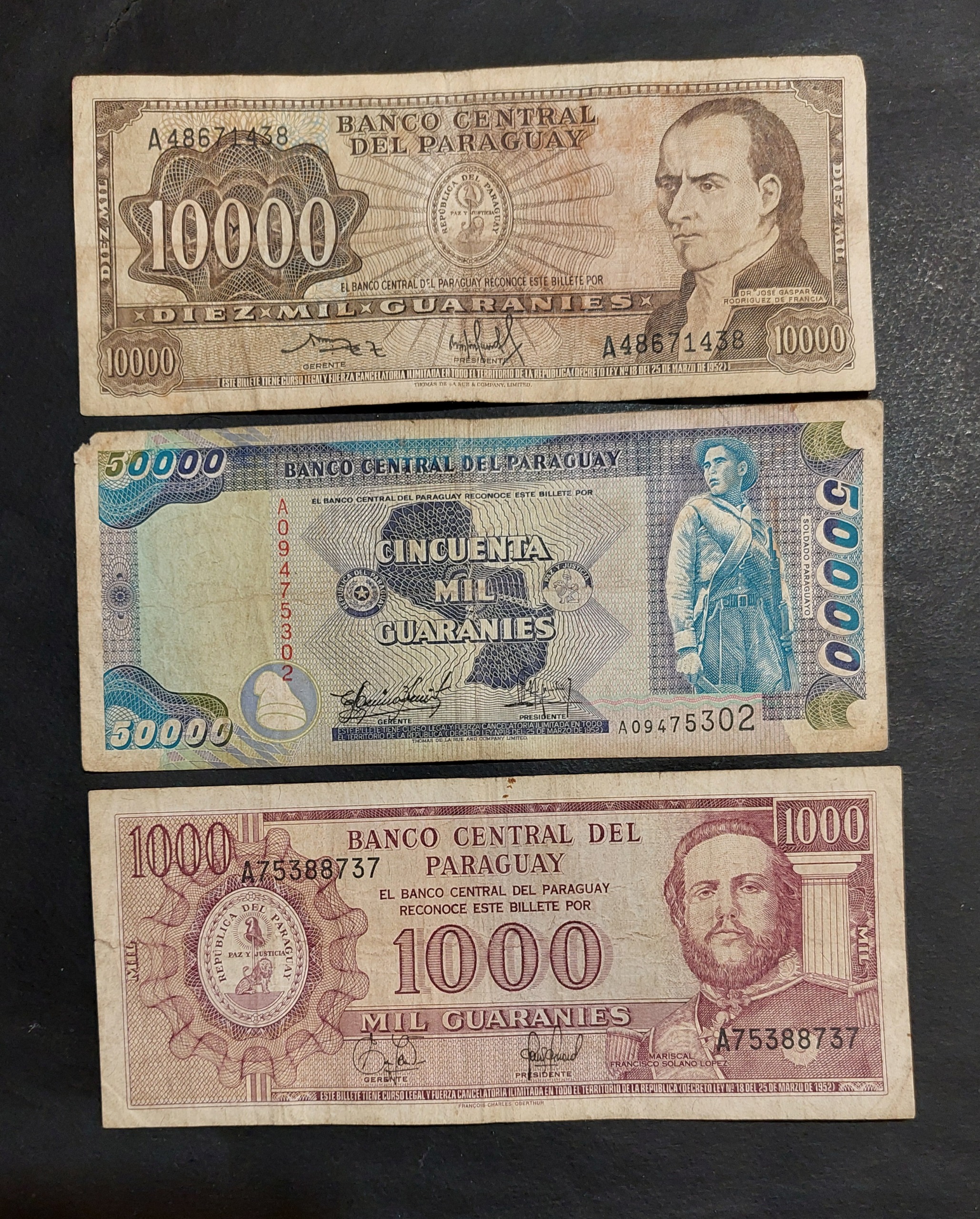 3 عدد اسکناس پاراگوئه