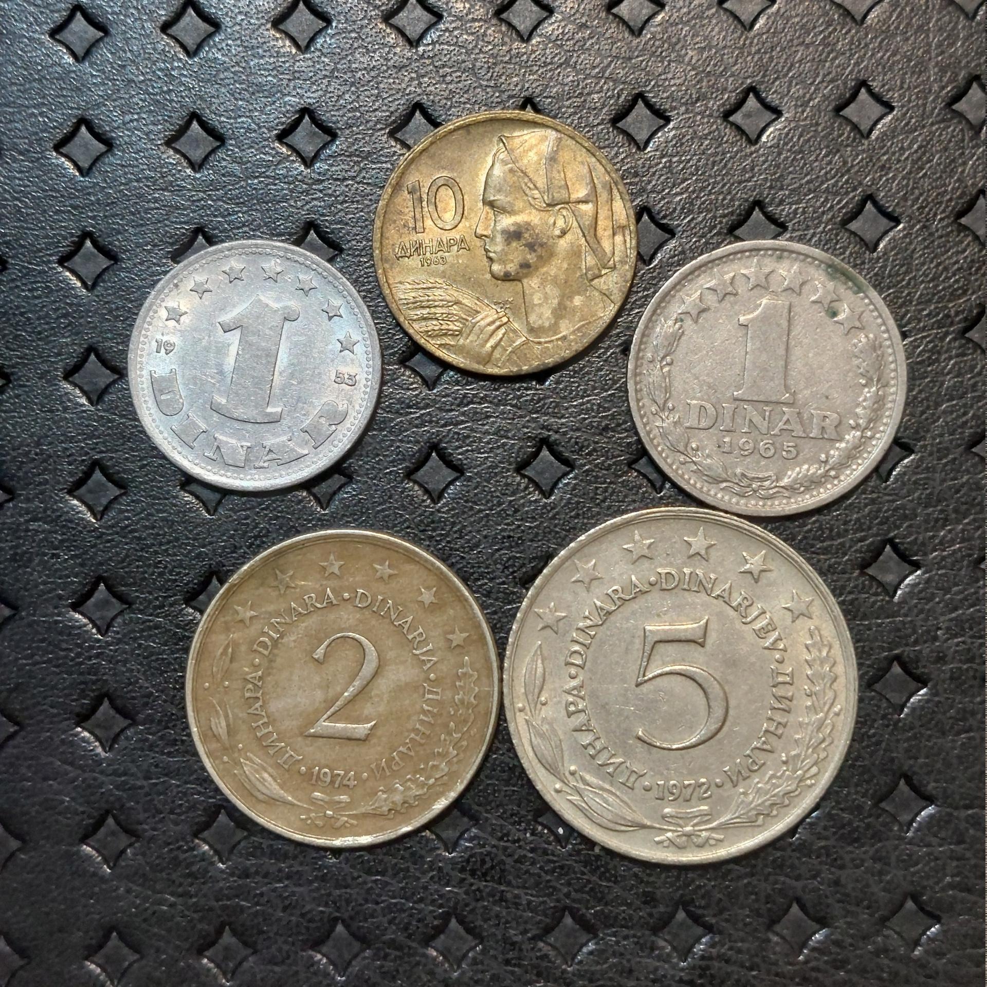 5 عدد سکه یوگسلاوی