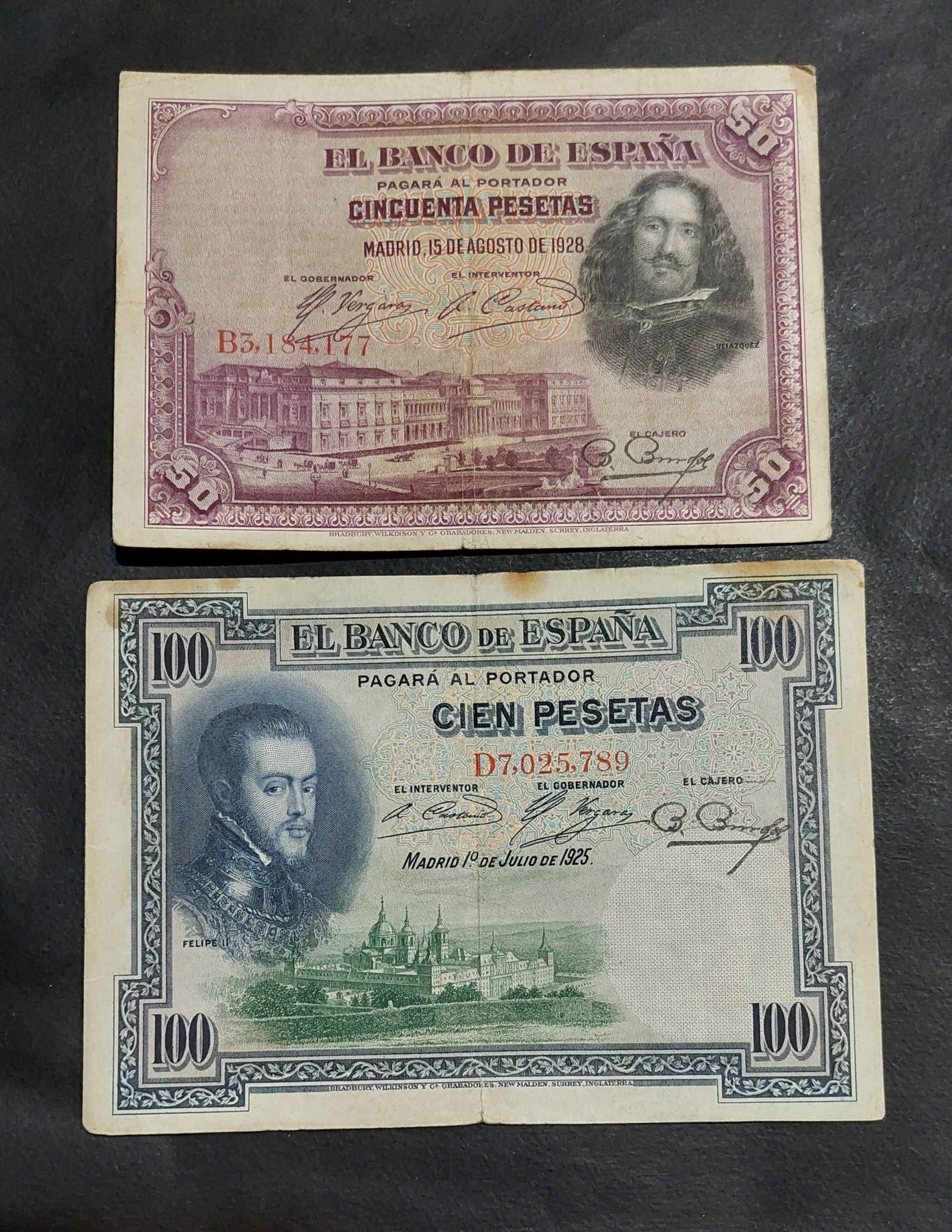 50 و 100 پزوتا اسپانیا