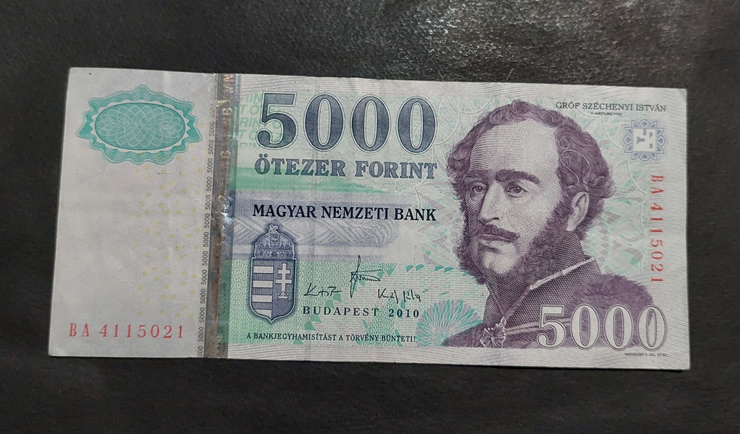 5000 فورینت مجارستان 2010