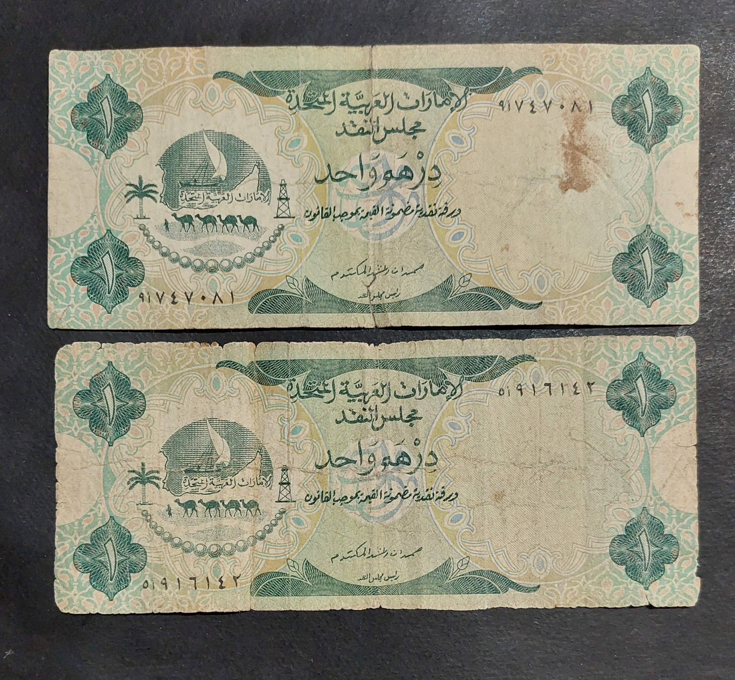 2 عدد 1 درهم امارات (شتری)
