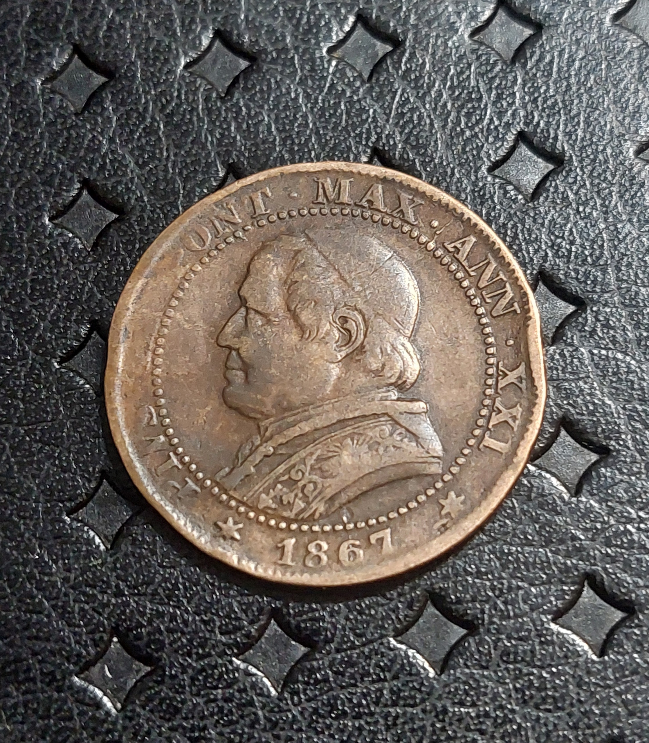1 سولدو واتیکان 1867 _ کمیاب