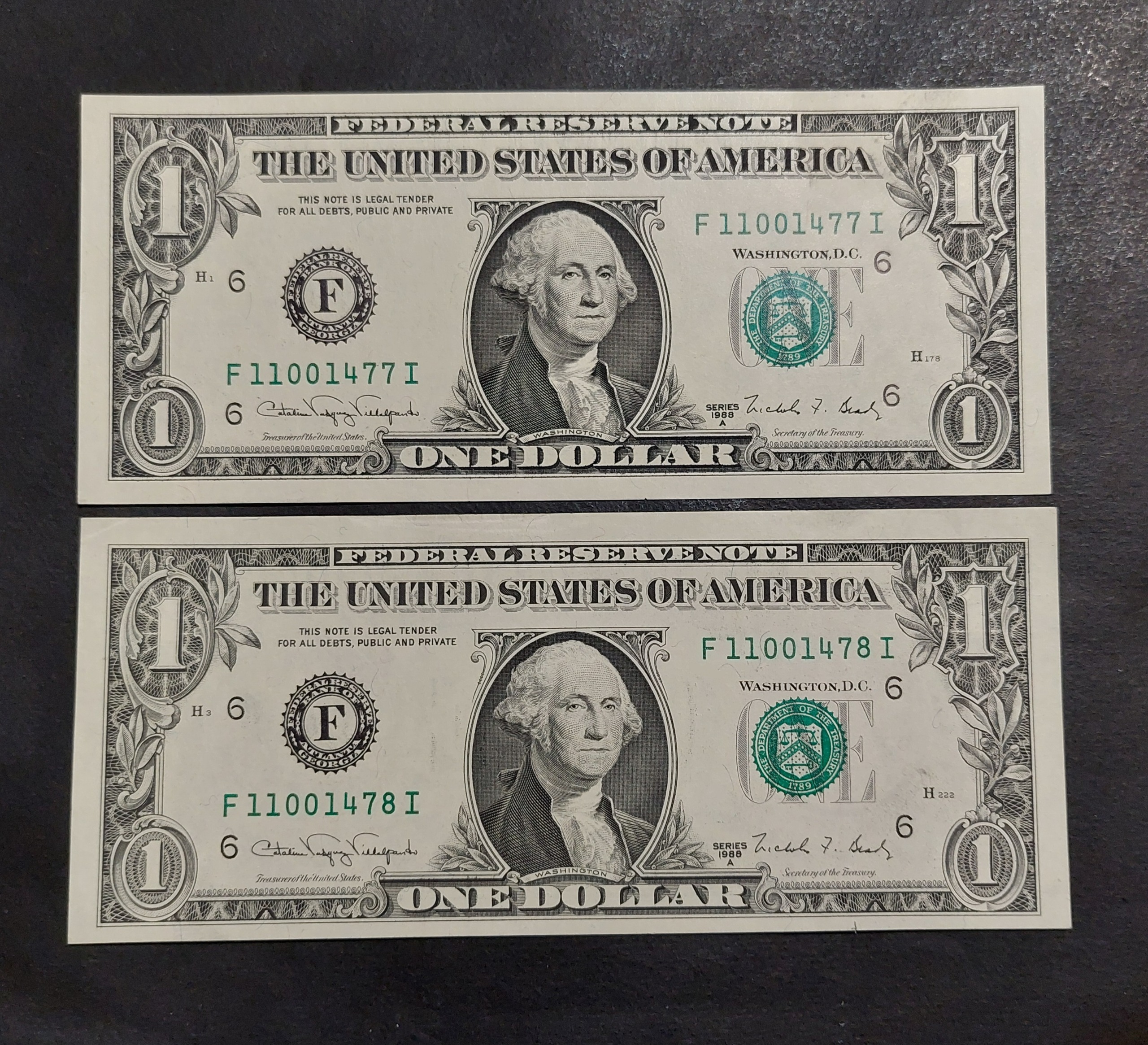 جفت 1 دلار آمریکا 1988