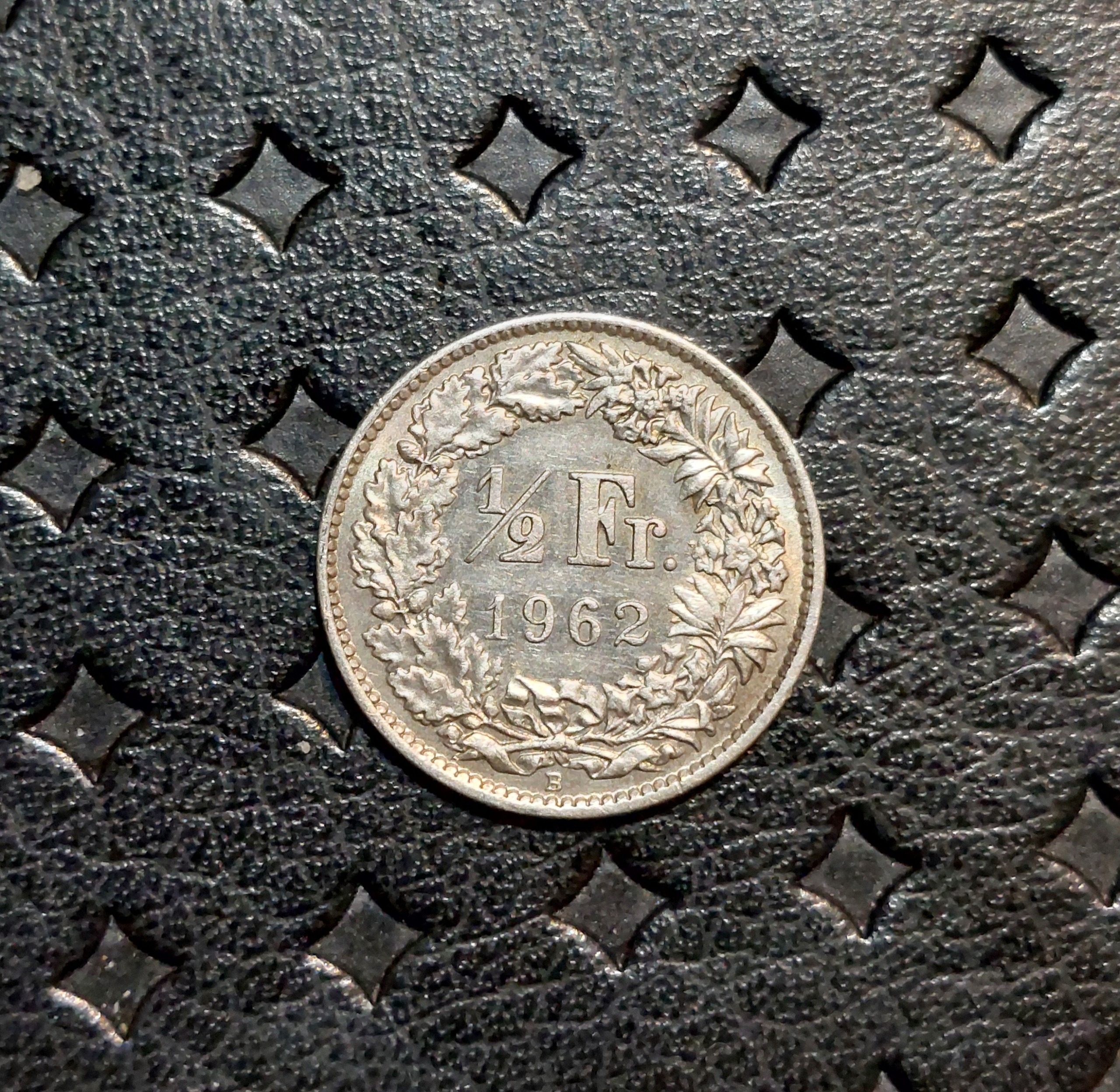 سکه نقره نیم فرانک سوئیس 1962