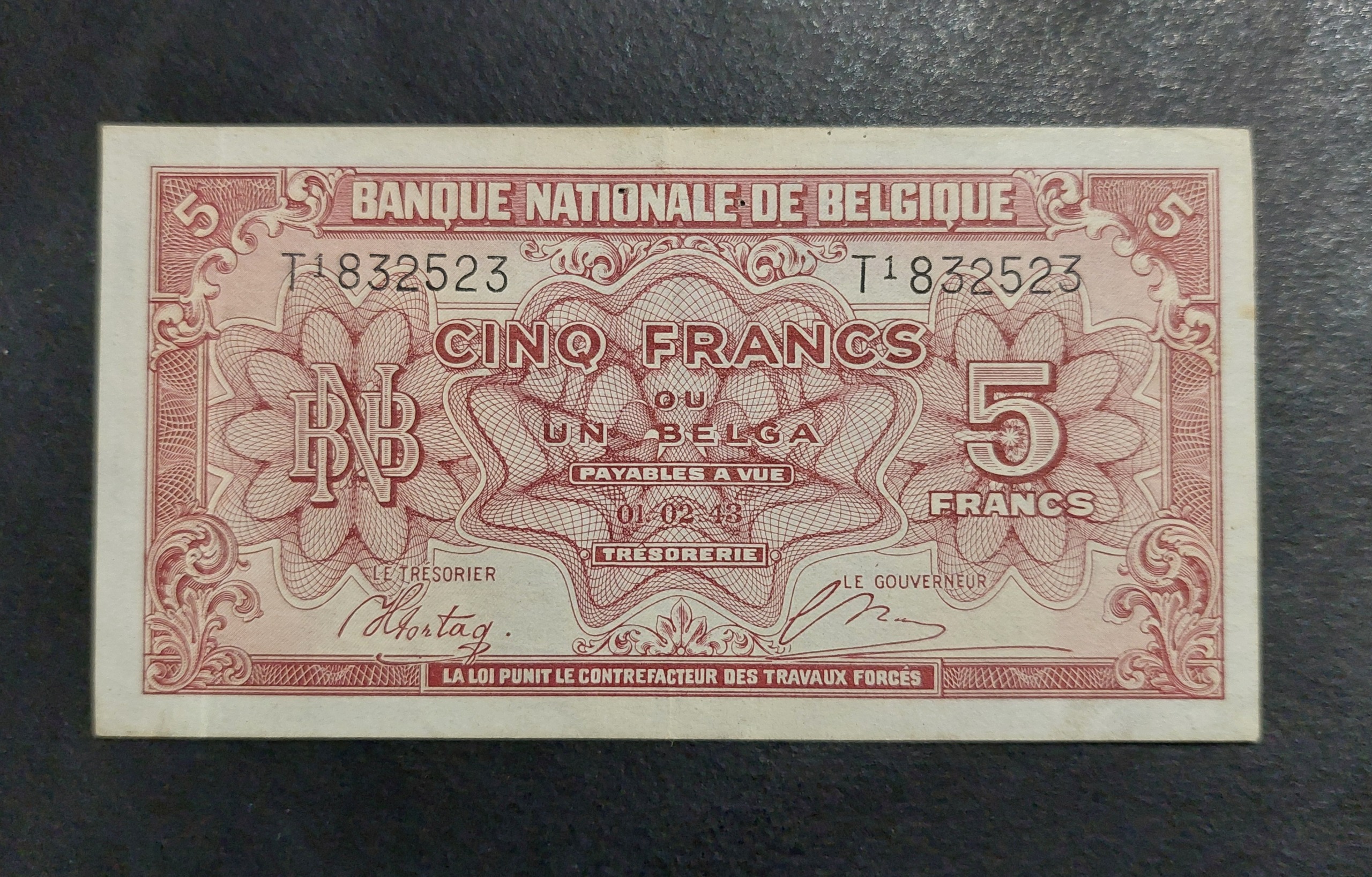 5 فرانک بلژیک