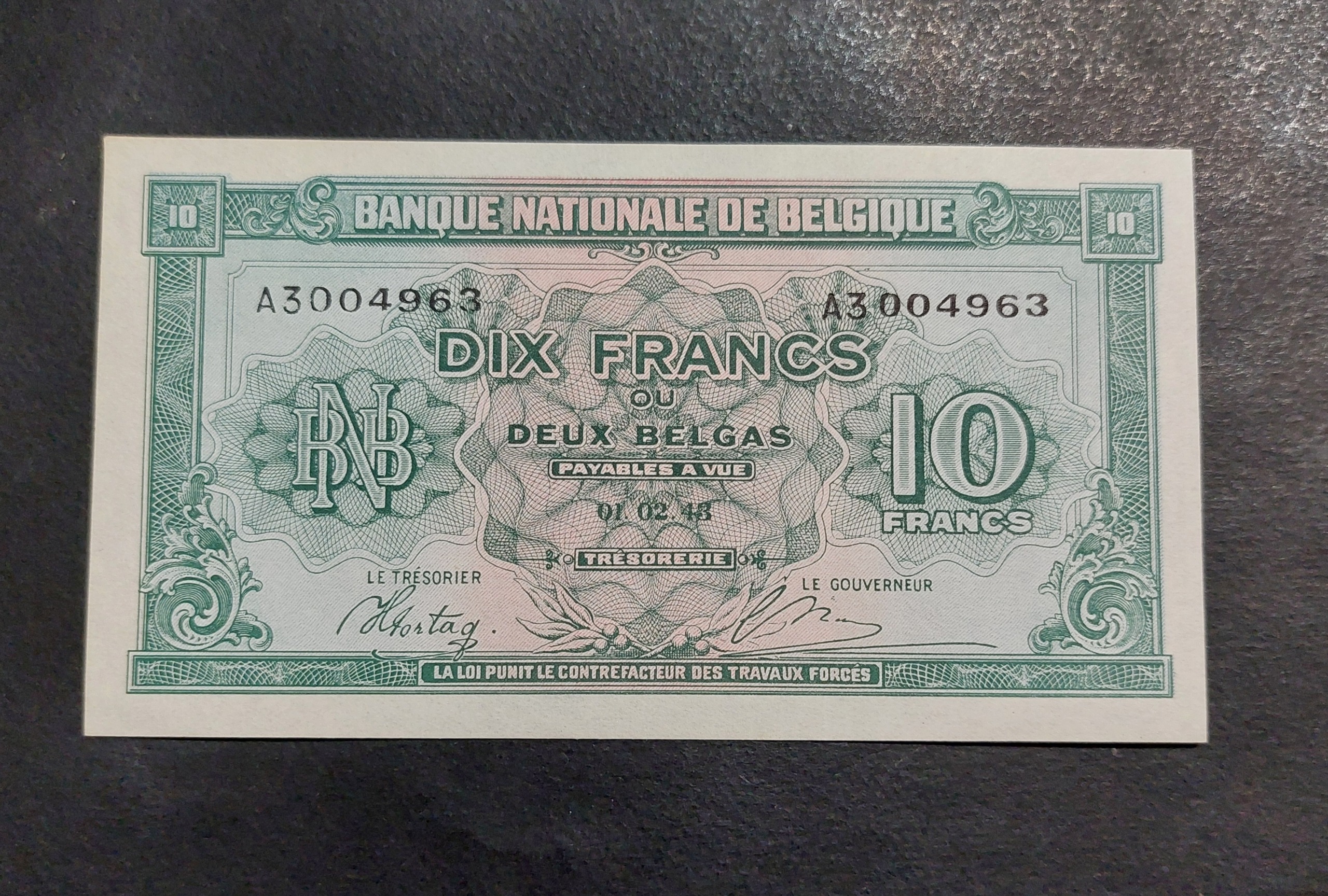 10 فرانک بلژیک