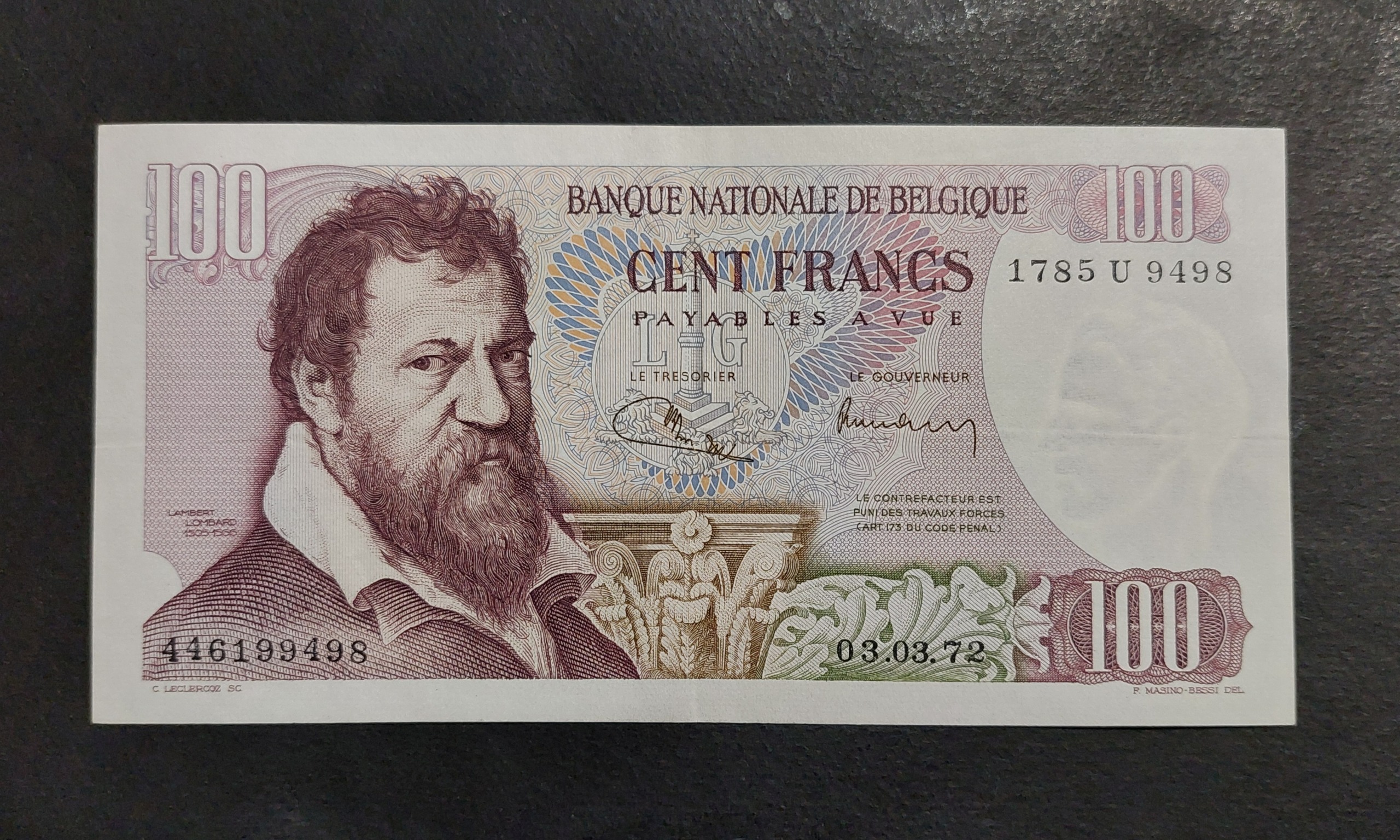 100 فرانک بلژیک