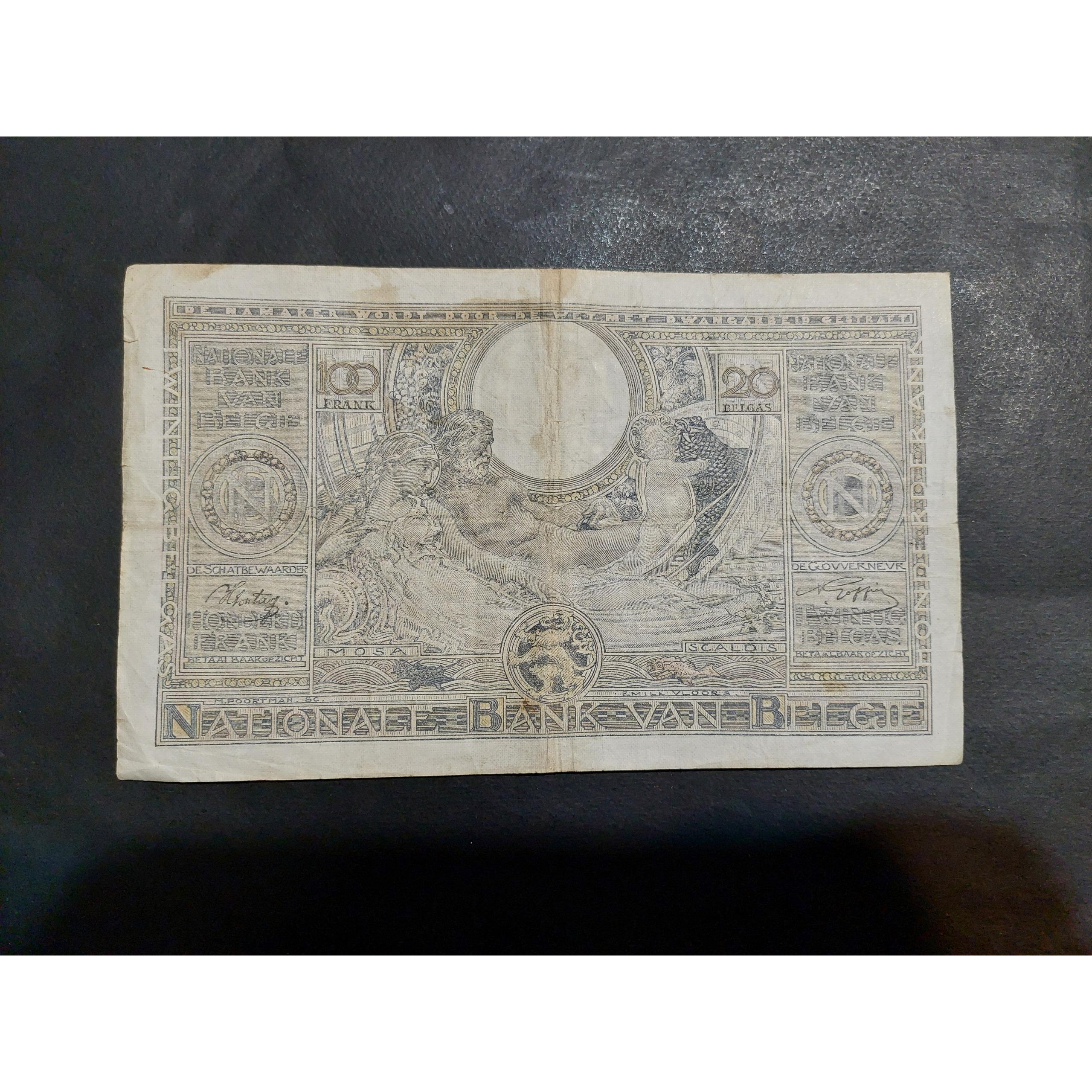 اسکناس 100 فرانک بلژیک