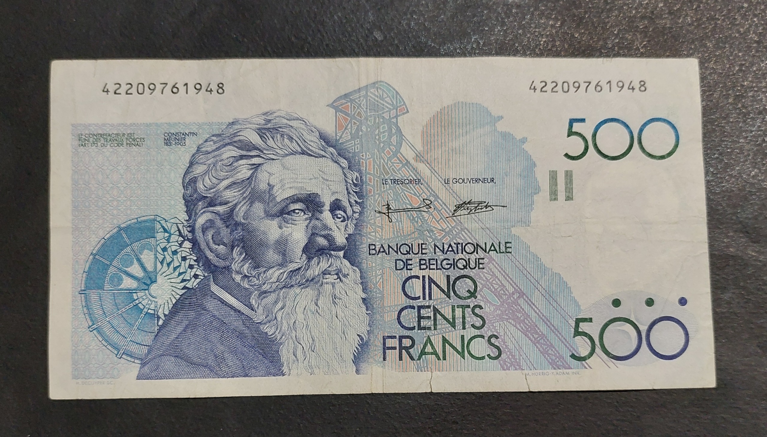 500 فرانک بلژیک