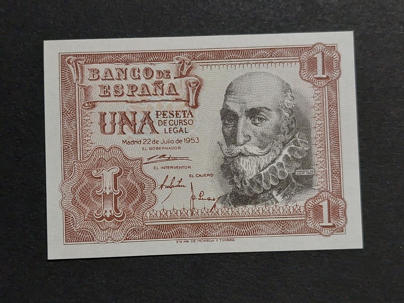 1 پزوتا اسپانیا 1953