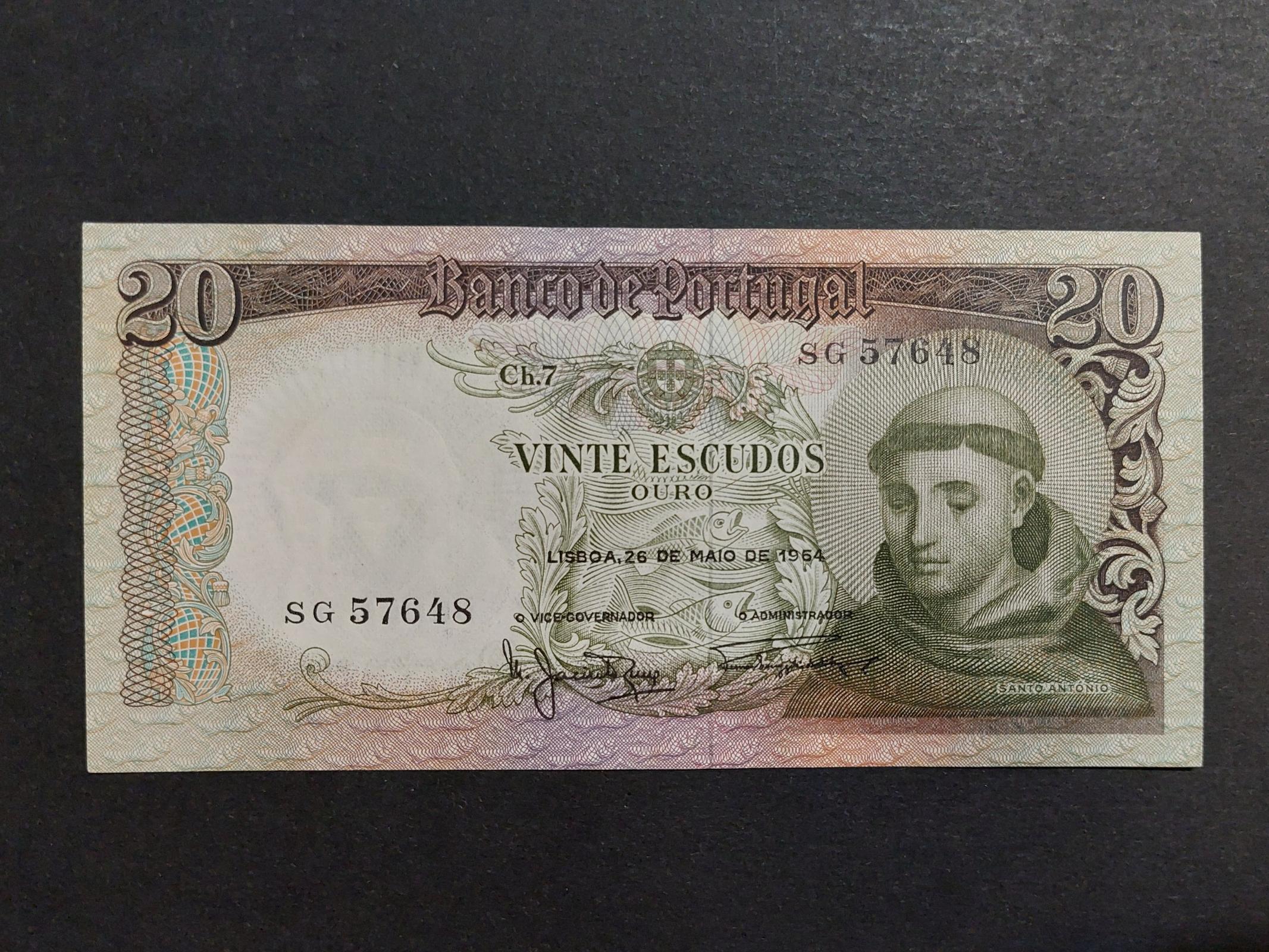 20 اسکودو پرتغال 1964