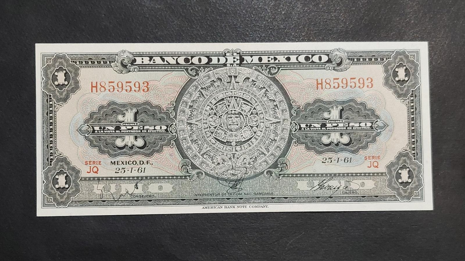 1 پزو مکزیک 1961