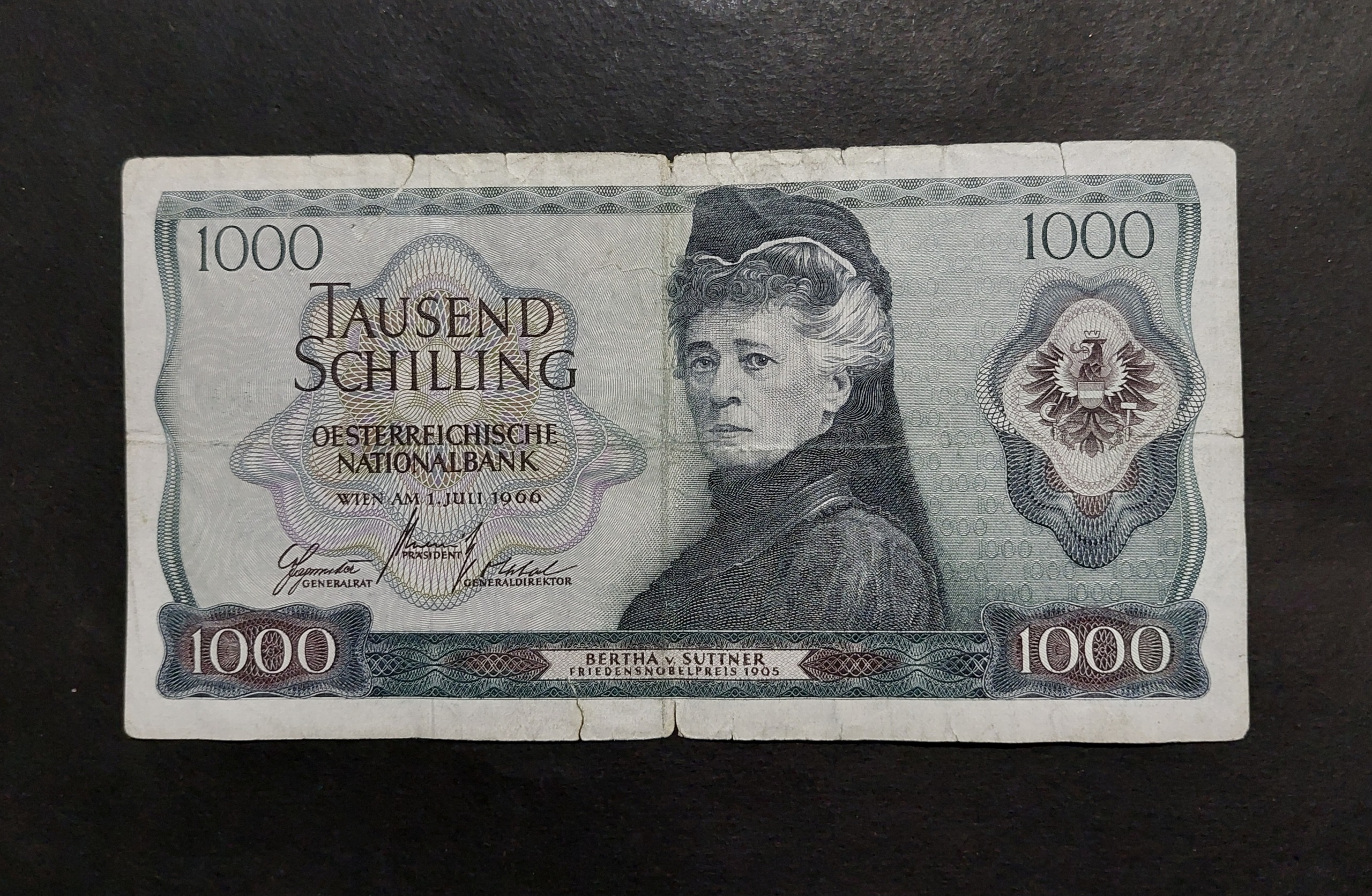 1000 شیلینگ اتریش 1966