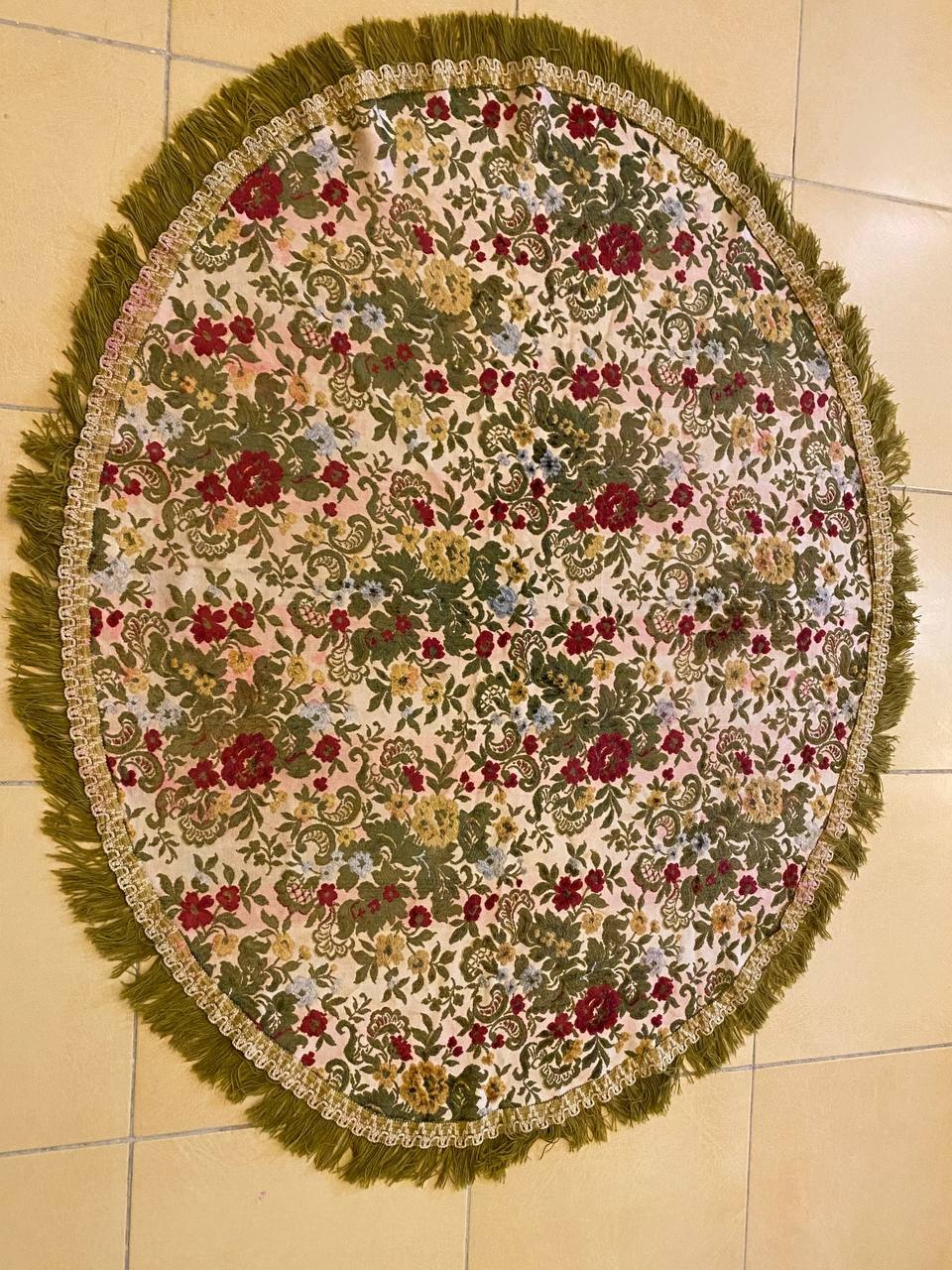 رومیزی موتیف مخمل قدیمی