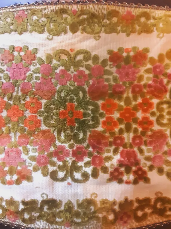 رانر مخمل آنتیک ابعاد 100×34 قدیمی بسیار زیبا