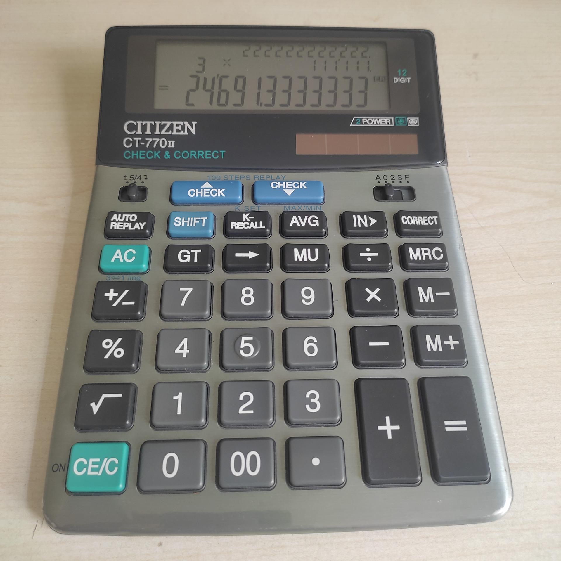 ماشین حساب حرفه ای سیتیزن مدل CT-770II