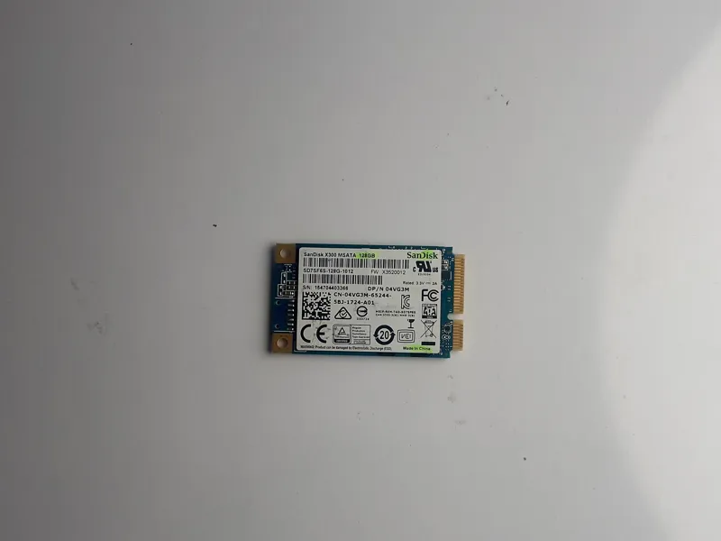هارد ssd msata برند sandisk ظرفیت 128 گیگ