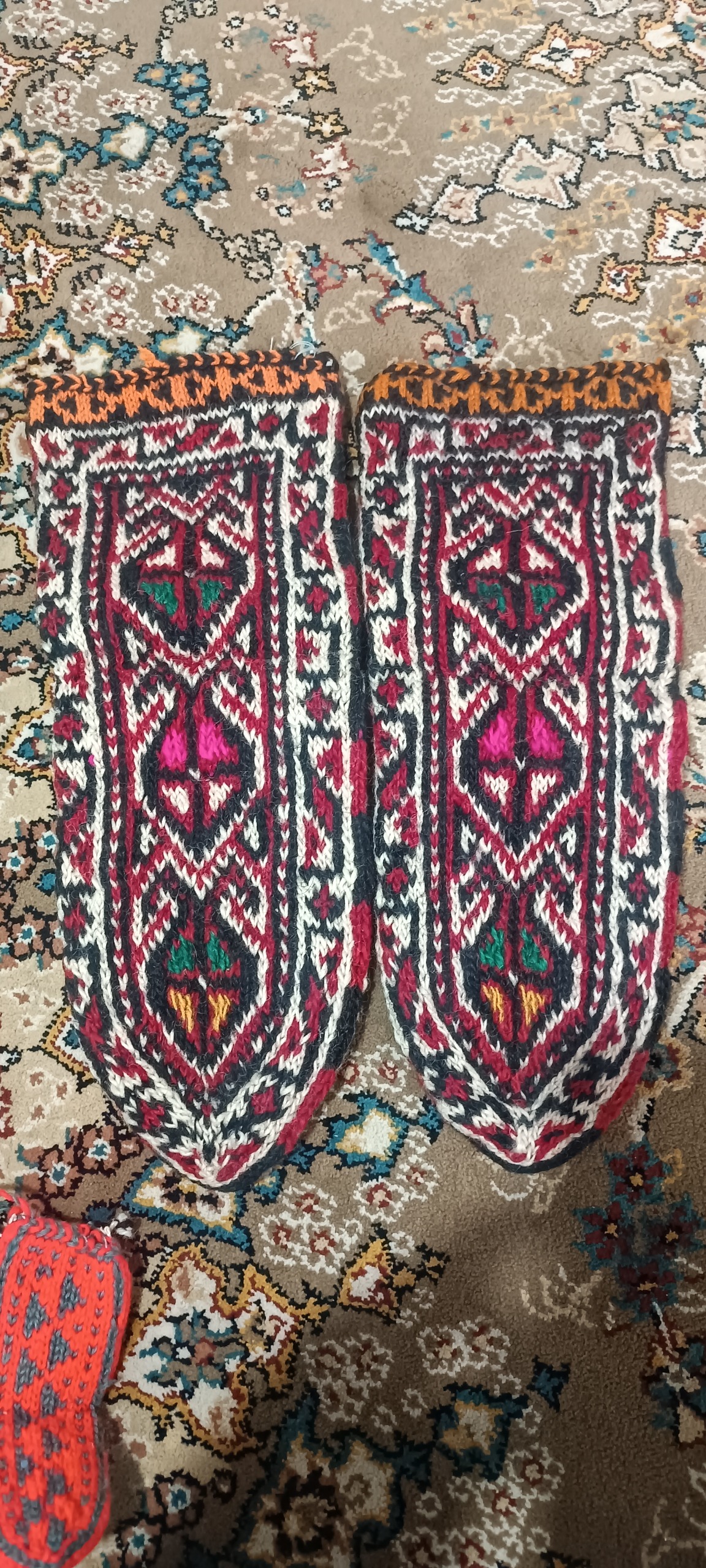 جوراب قدیمی دستباف 2 جفت