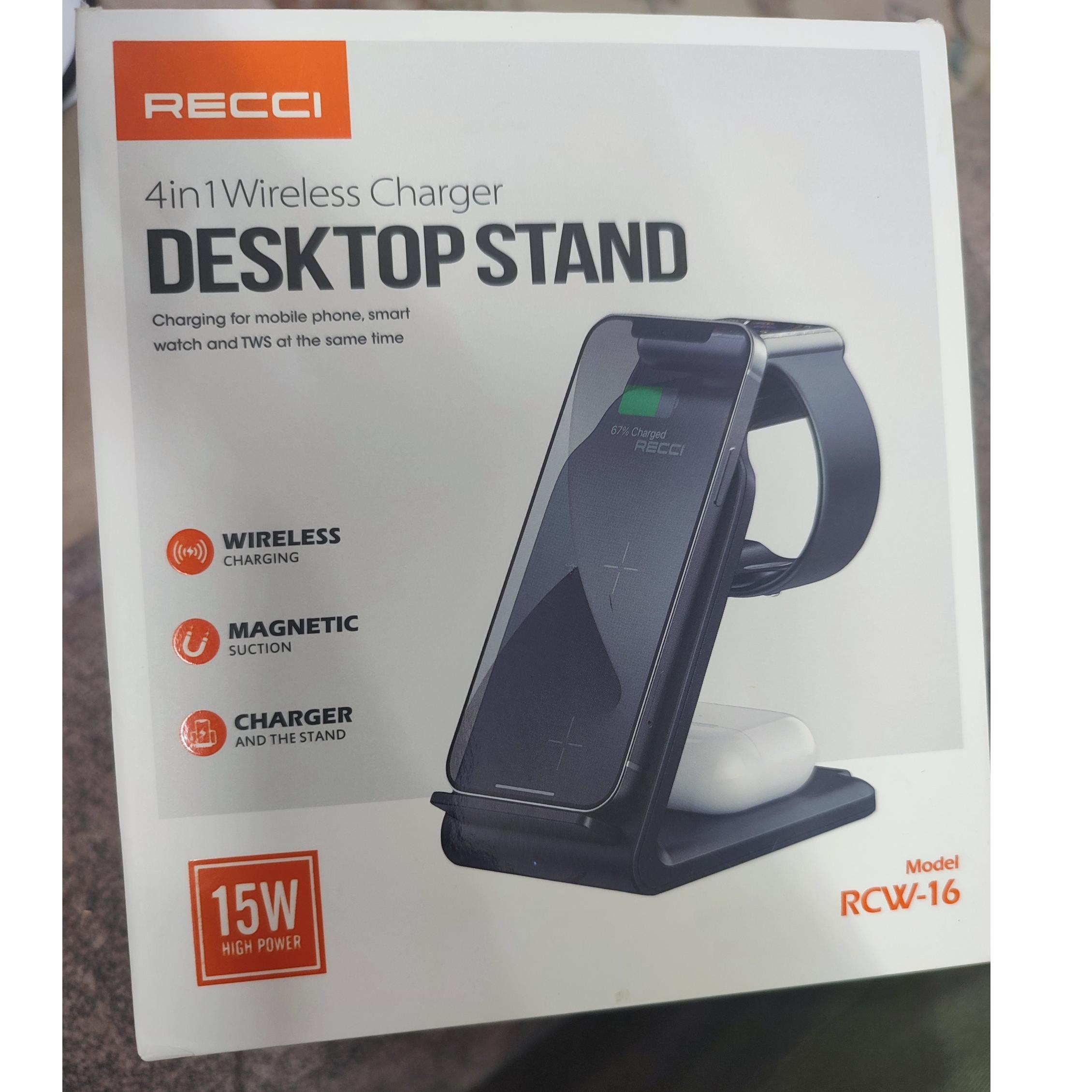 شارژر وایرلس رسی 15 وات Recci RCW-16