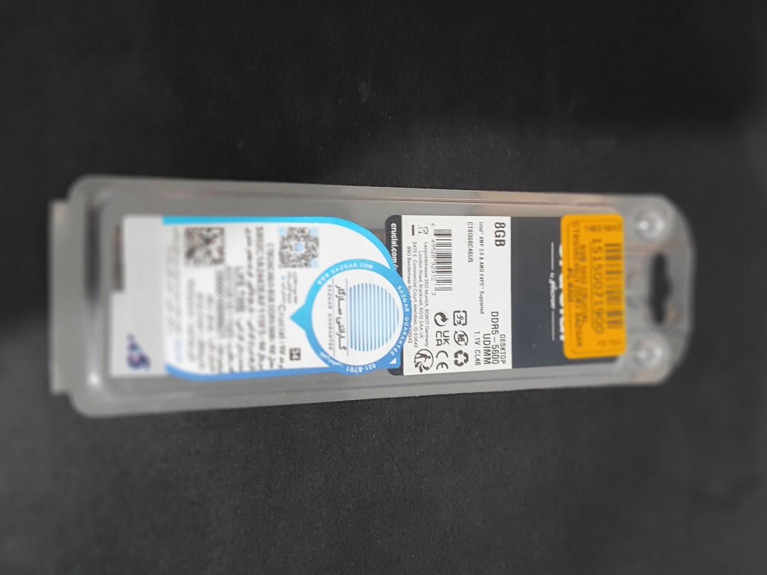 رم کروشیال 8 گیگ DDR5 5600mhz