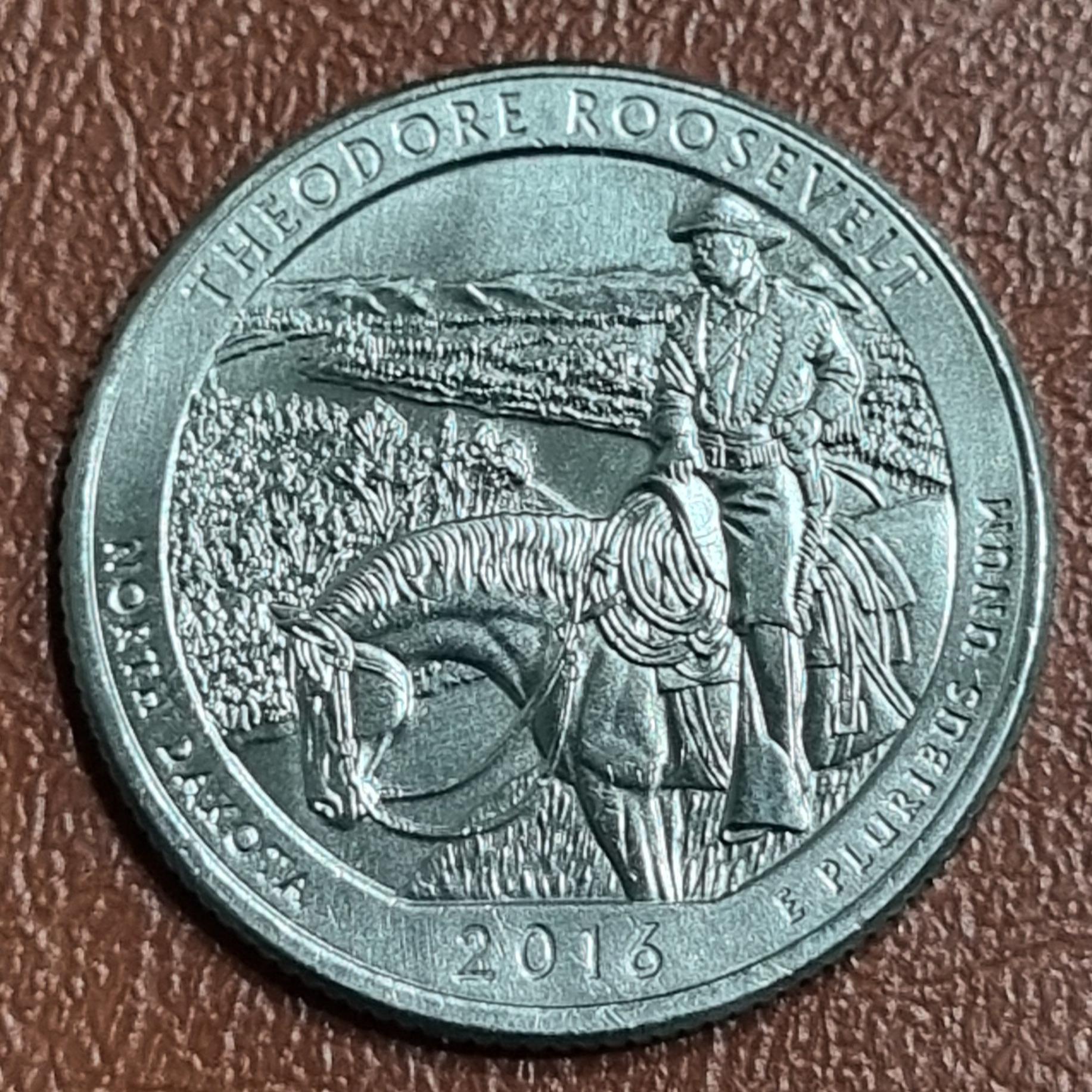 سکه کوارتر تئودور روزولت آمریکا 2016 P