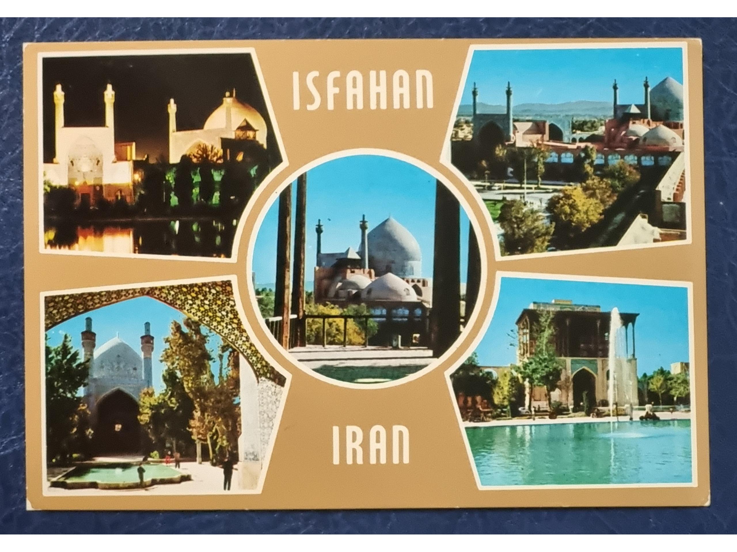 کارت پستال قدیمی پنج منظره اصفهان