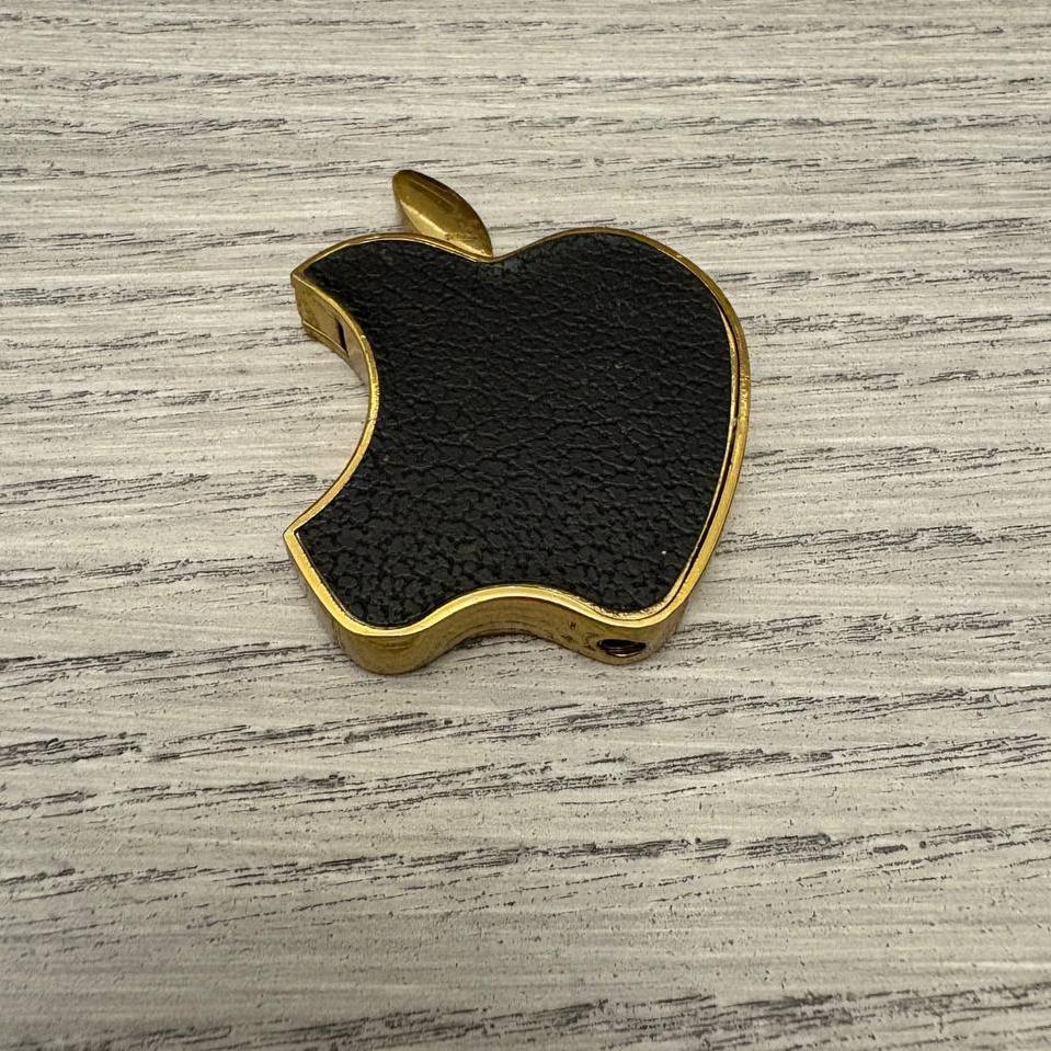 فندک زیبای کلکسیونی چرم مدل اپل طلایی