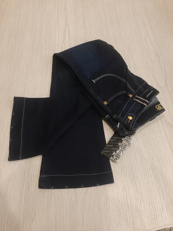 شلوار جین دمپاگشاد دخترانه ترکیه Black jeans (نو)