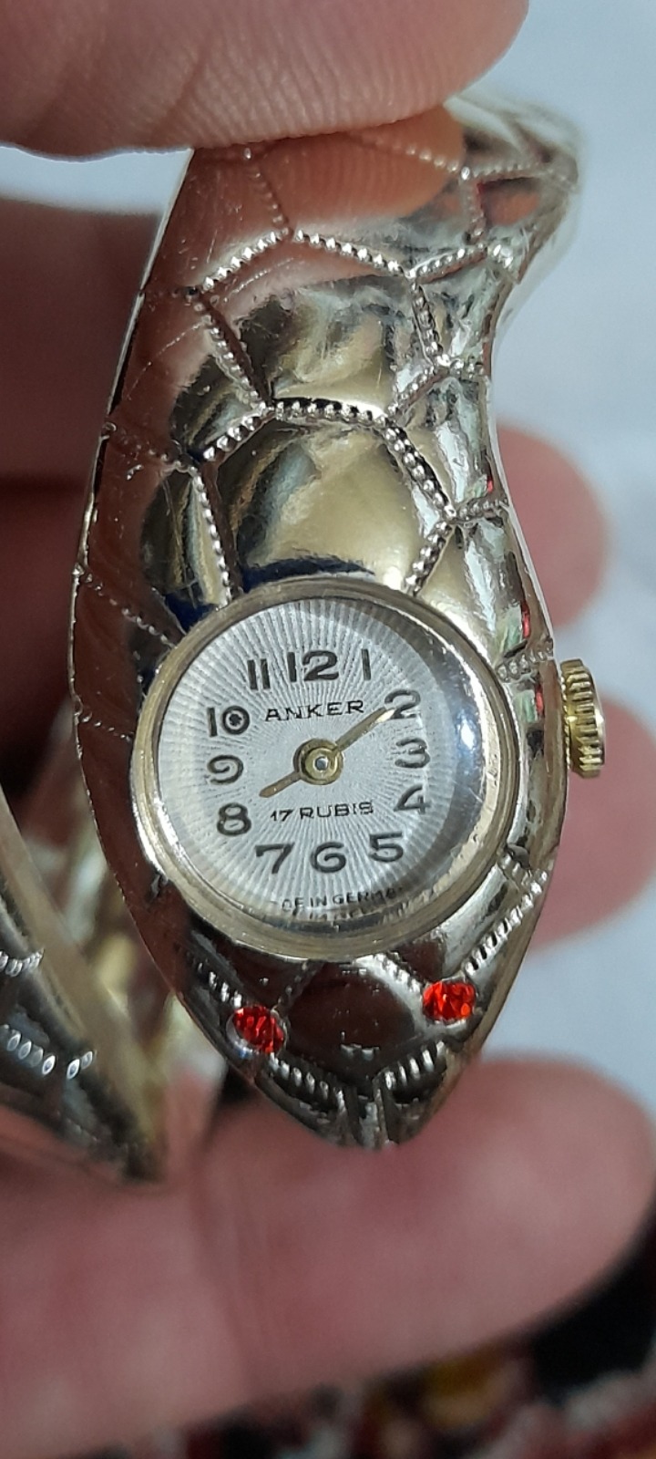 ساعت مچی کوکی آنکر قدیمی آلمانی