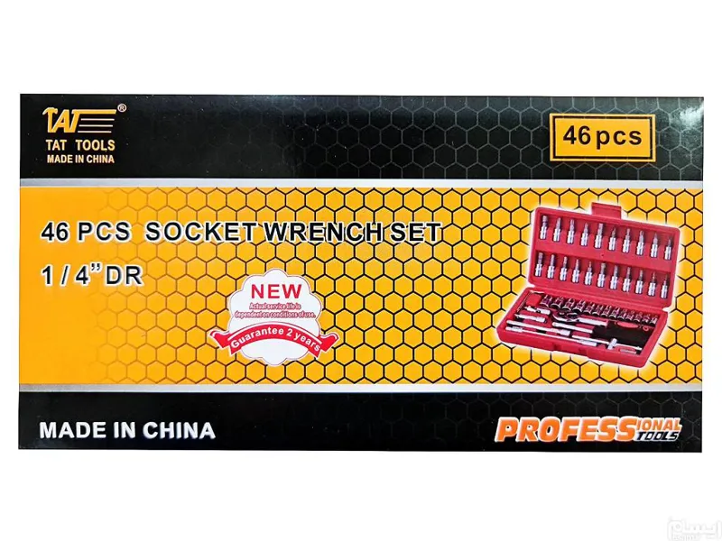 جعبه بکس 46 پارچه 1/4 TAT TOOLS