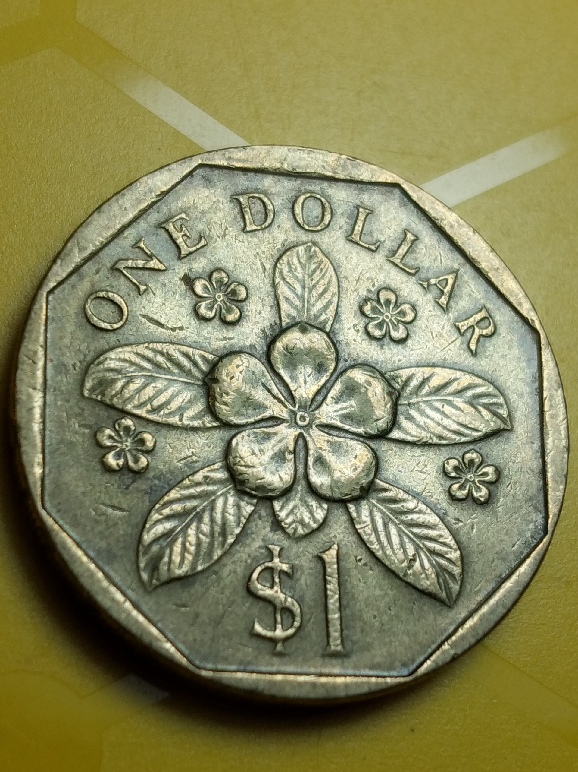 سکه سنگاپور 1 دلار سال 1988 ش116