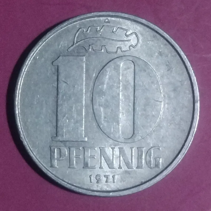 سکه آلمان شرقی 1971 طبق تصویر ش161