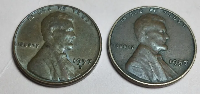 سکه امریکا مدل D و دنور2 مدل باهم1957ش156