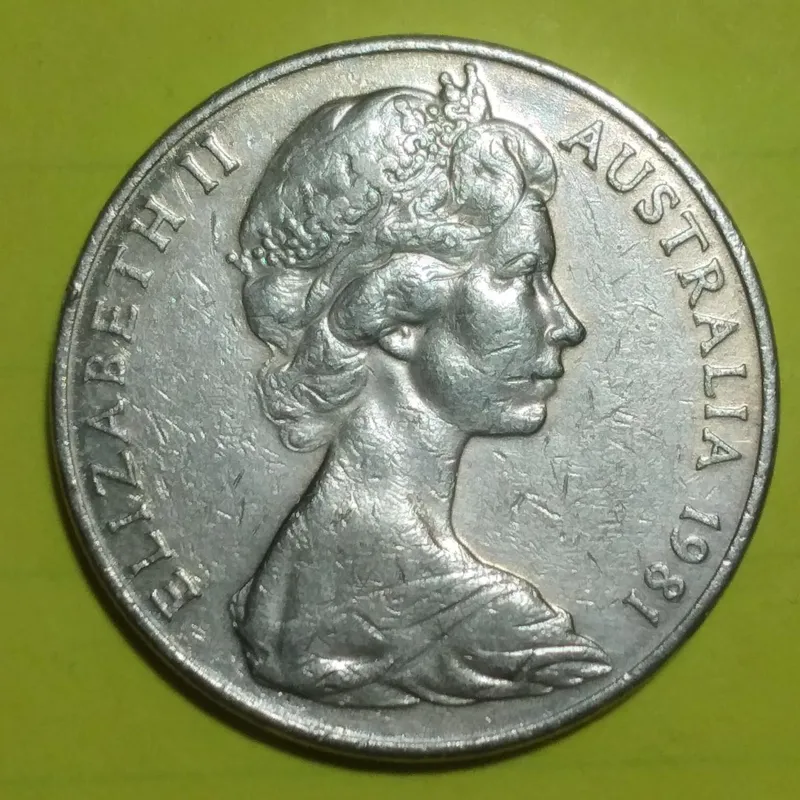 سکه استرالیا 20 سنتی 1981 جوانی ملکه ش 7