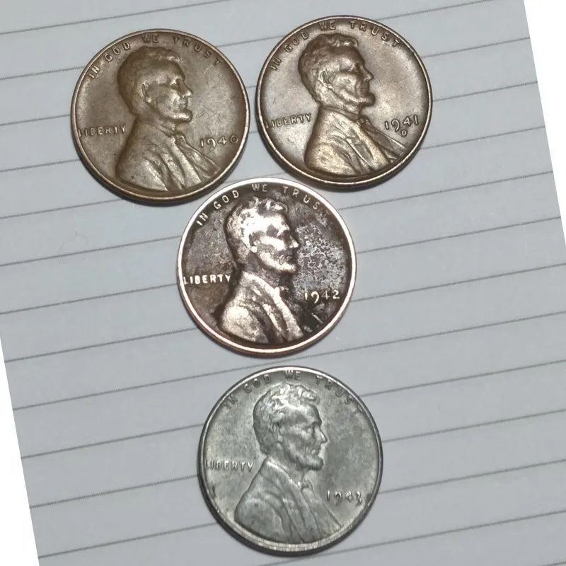 سکه امریکا نایاب سنت 1940،1941،1942،،1943 باهم ش71