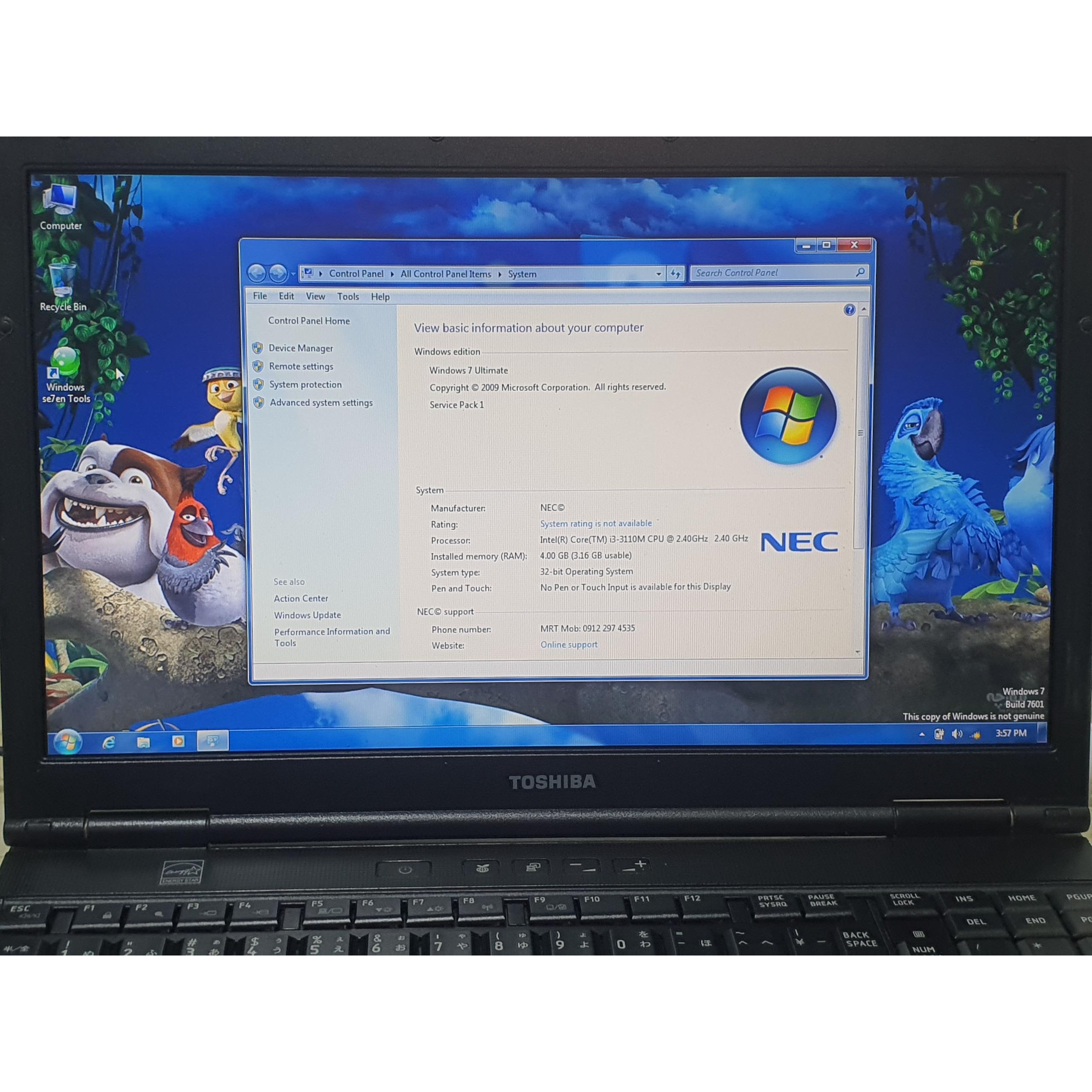 لپ تاپ استوک ژاپنی توشیبا