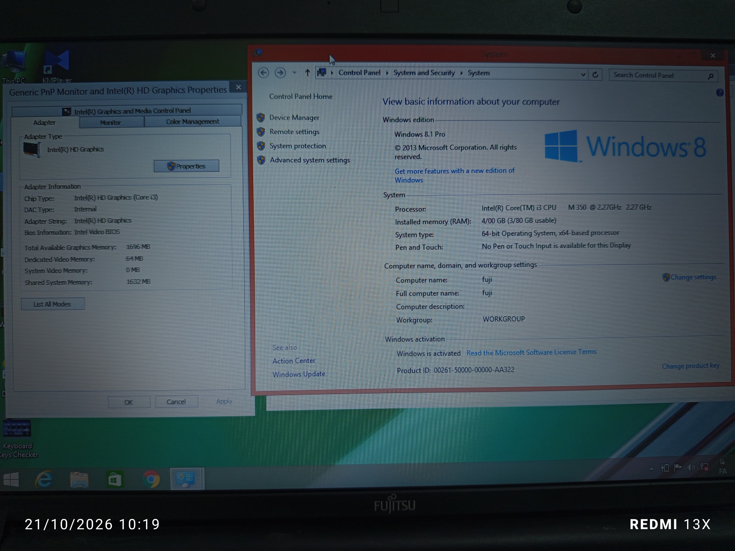 لپ تاپ استوک اقتصادی دانشجویی Fujitsu Lifebook