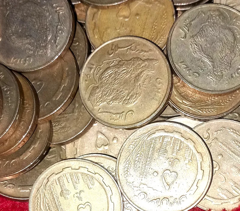 50 عدد سکه 50 ریال مسی در حد بانکی