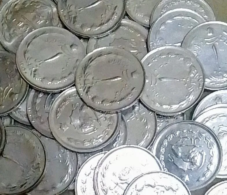 50 عدد سکه بانکی و درحد  1 ریال دهه 40 و 50