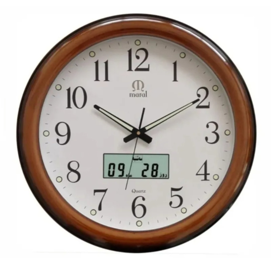 ساعت دیواری مارال تقویم شمسی