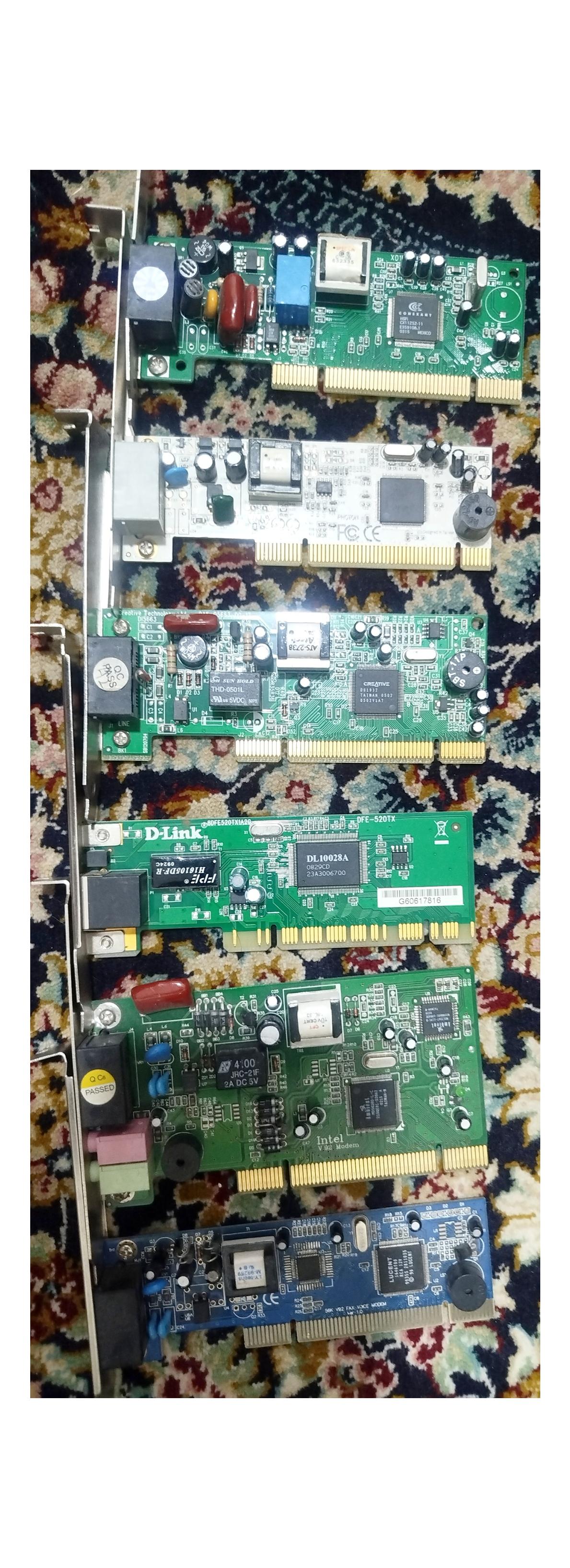 کارت مودم و کارت شبکه