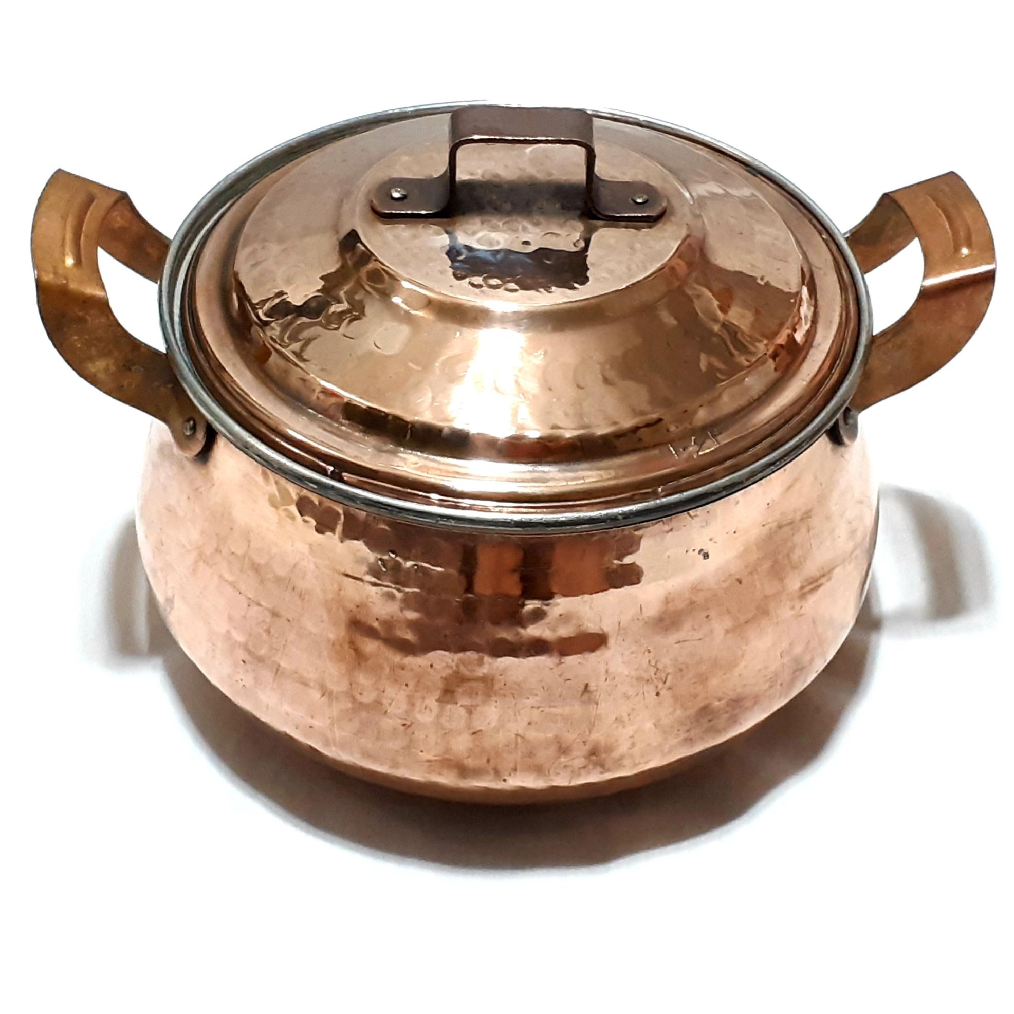 قابلمه مسی زنجان طرح دیگ سایز 2 (چهار نفره )