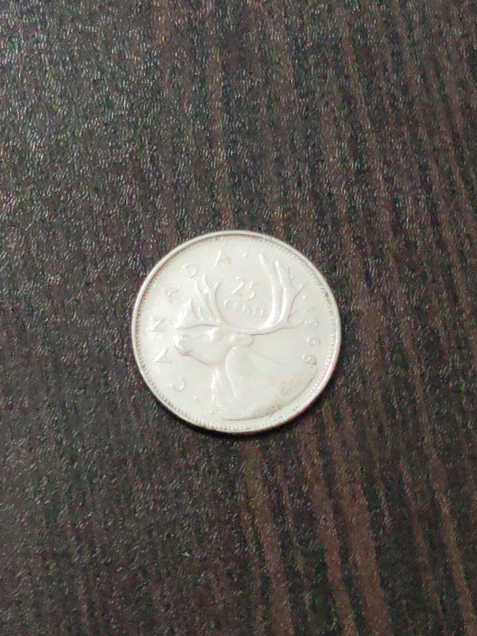 سکه 25 سنتی نقره کانادا 1968