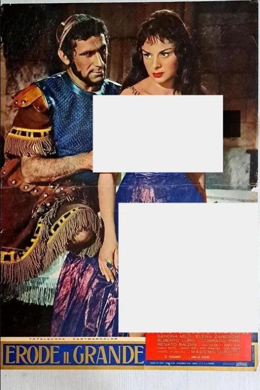 پوستر فیلمِ سینمائی هیرودِ بزرگ/محصول 1958 ایتالیا