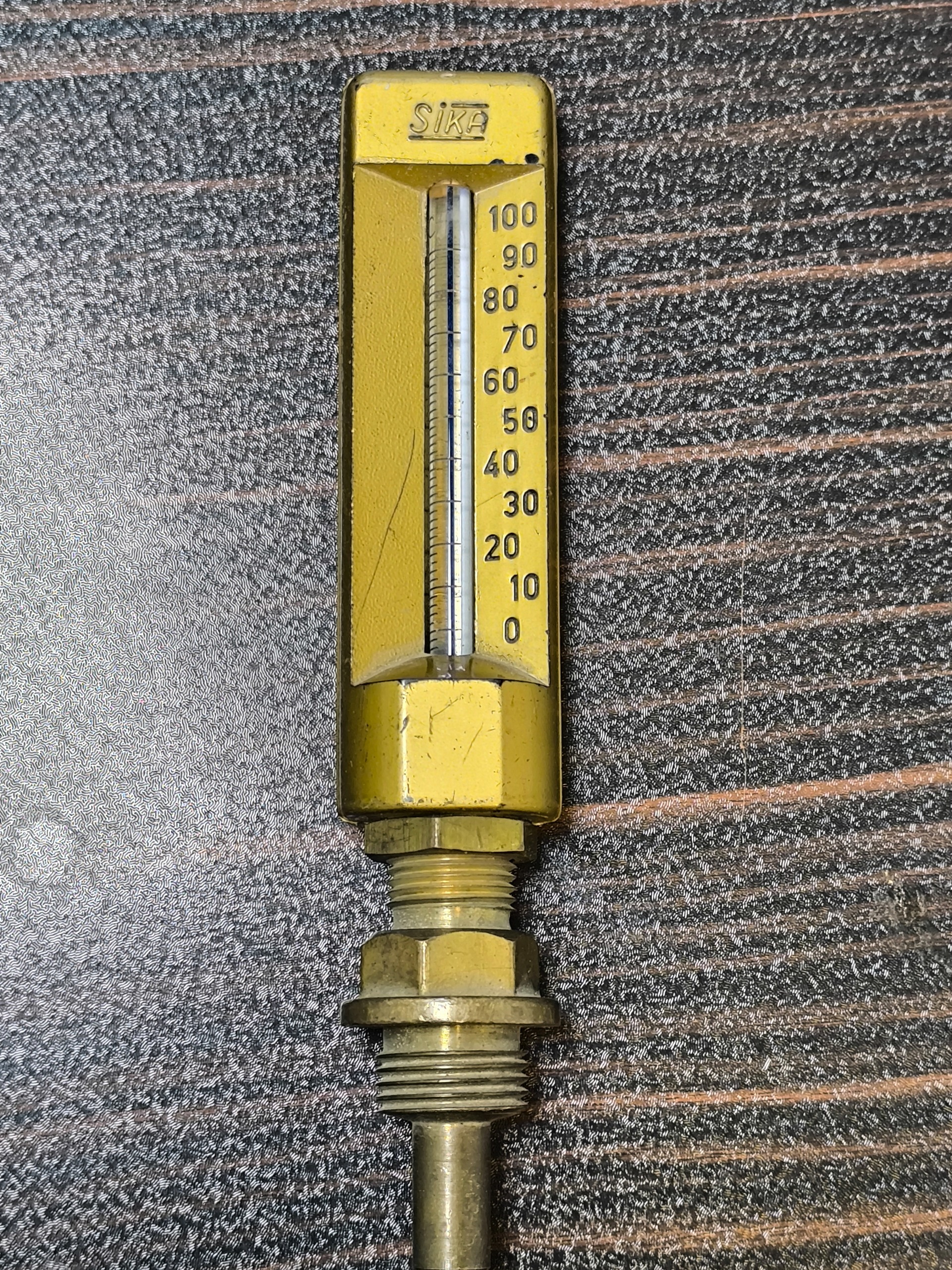 ترمومتر جیوه ای 100درجه SIKA اصل آلمان قدیمی