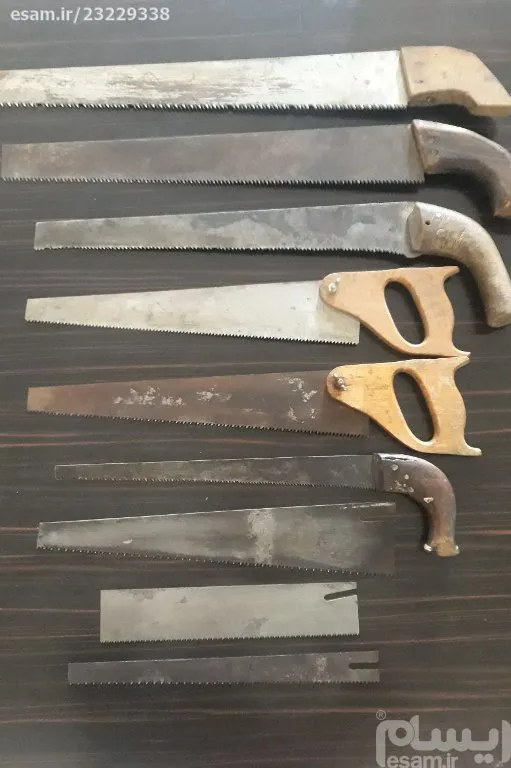 8عدد اره نجاری قدیمی (نو - کارکرده)