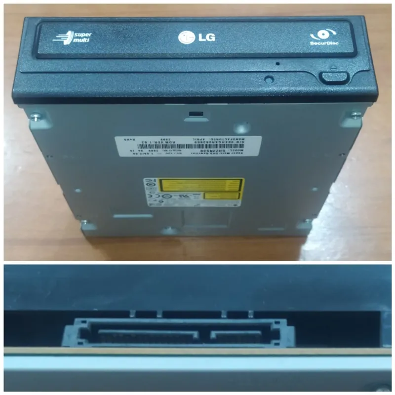 دی وی دی رایتر ال جی LG مشکی ساتا کاملاً سالم