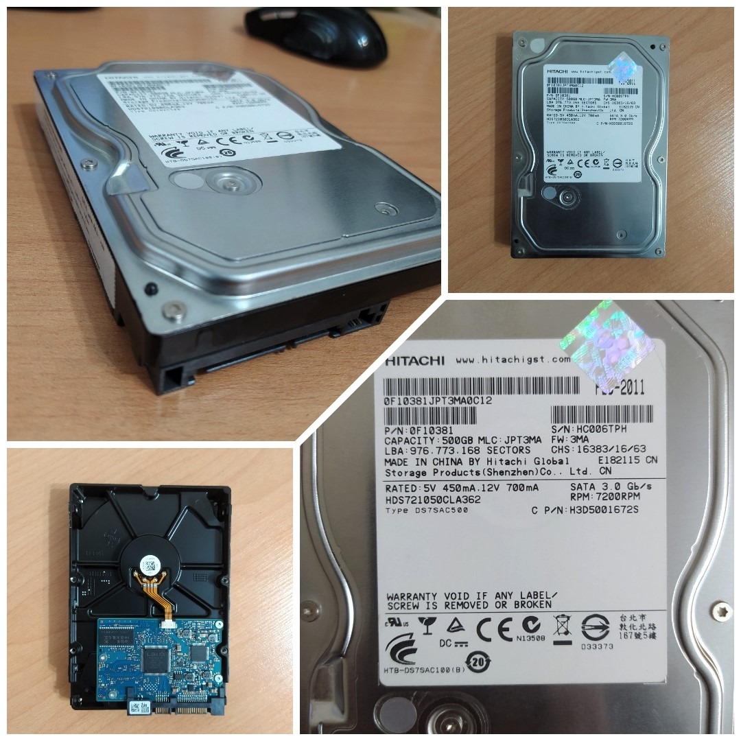 هارد 500 گیگ هیتاچی SATA 3.0