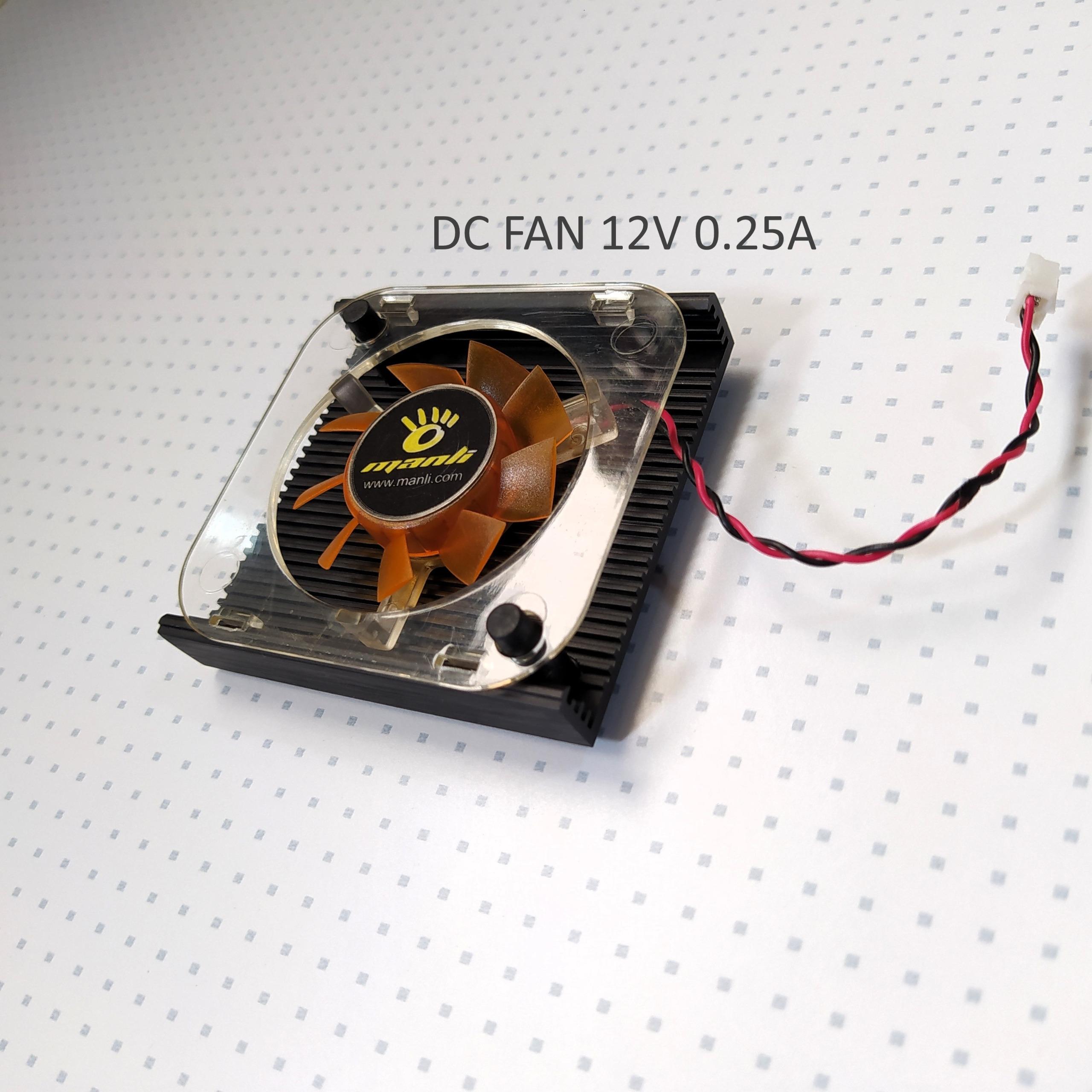 فن کارت گرافیک 12 ولت 0.25 آمپر کارکرده