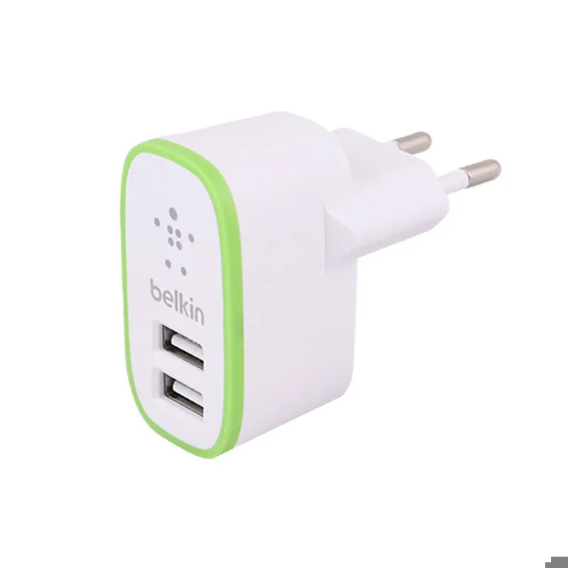 شارژر دیواری 2 پورت belkin بهمراه کابل آیفون